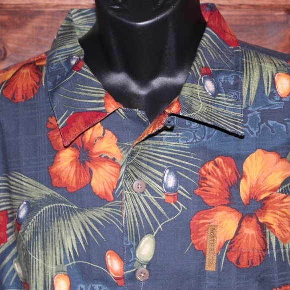 North River Outfitters‎ Men's XL SS Shirt Floral - Picture 2 of 6